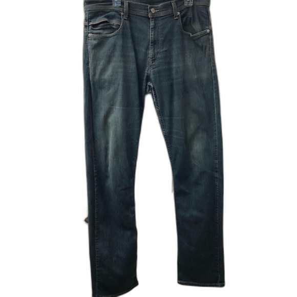 Levi's 514 Mens Unisex Denim Blue Jeans Zip Closure 36 x 36 Slim Straight Stetch - Picture 3 of 13